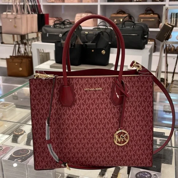 MICHAEL KORS MERCER LARGE SATCHEL 
MULBERRY MULTI - Picture 5 of 16